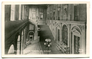 POSTAL ANTIGUA DE TOLEDO: ESCALERA PRINCIPAL DEL ALCAZAR/OLD POSTCARD OF TOLEDO: ESCALERA PRINCIPAL DEL ALCAZAR.