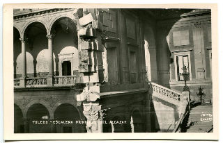 POSTAL ANTIGUA DE TOLEDO: ESCALERA PRINCIPAL DEL ALCAZAR/OLD POSTCARD OF TOLEDO: ESCALERA PRINCIPAL DEL ALCAZAR.