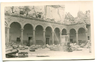 POSTAL ANTIGUA DE TOLEDO: VISTA GENERAL PATIO DEL ALCAZAR NORTE Y FACHADA/OLD POSTCARD OF TOLEDO: VISTA GENERAL PATIO DEL ALCAZAR NORTE Y FACHADA.