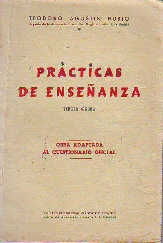 PRÁCTICAS DE ENSEÑANZA. TERCER CURSO.