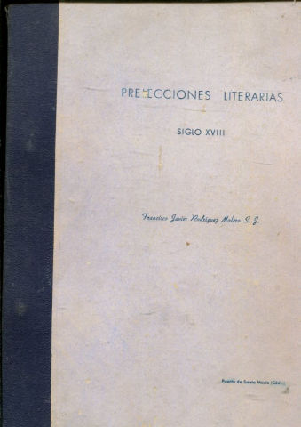 PRELECCIONES LITERARIAS, SIGLO XVII.