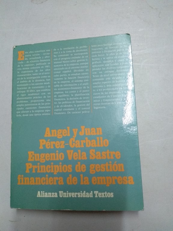 Principios de gestión financiera de la empresa