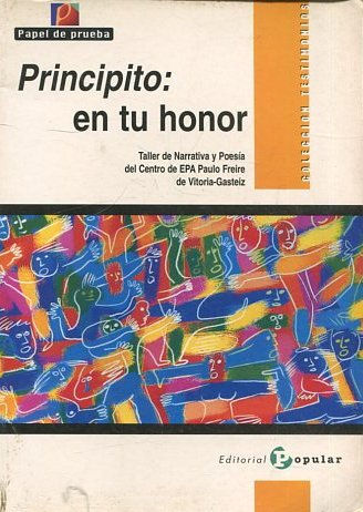 PRINCIPITO: EN TU HONOR.