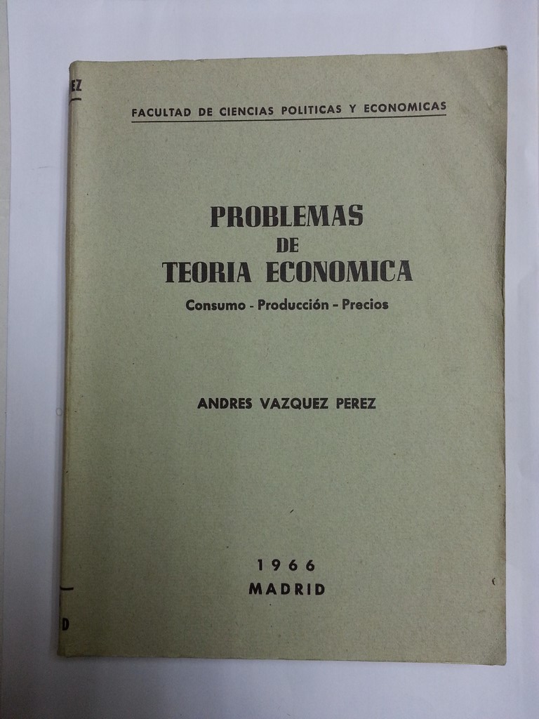 Problemas de teoria economica