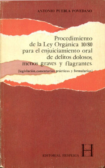 PROCEDIMIENTO DE LEY ORGANICA 10/80.