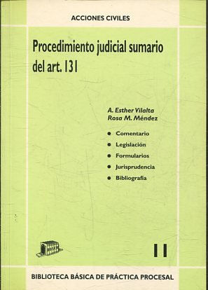 PROCEDIMIENTO JUDICIAL SUMARIO DEL ART. 131 + DISQUETE.