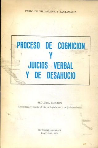 PROCESO DE COGNICION Y JUICIO VERBAL POR DESHAUCIO.