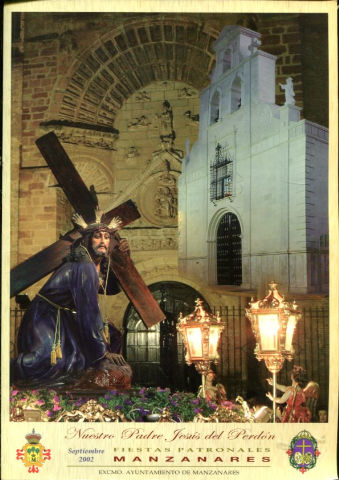 PROGRAMA FIESTAS PATRONALES DE NUESTRO PADRE JESUS DEL PERDON DE MANZANARES 2002.