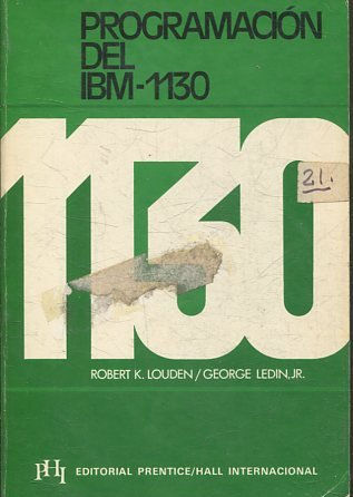 PROGRAMACION DEL IBM-1130.