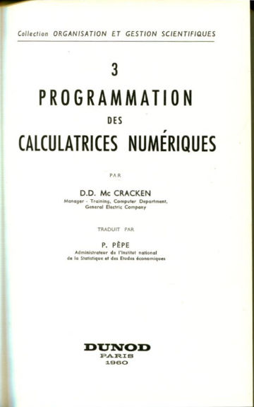 PROGRAMMATION DES CALCULATRICES NUMERIQUES.