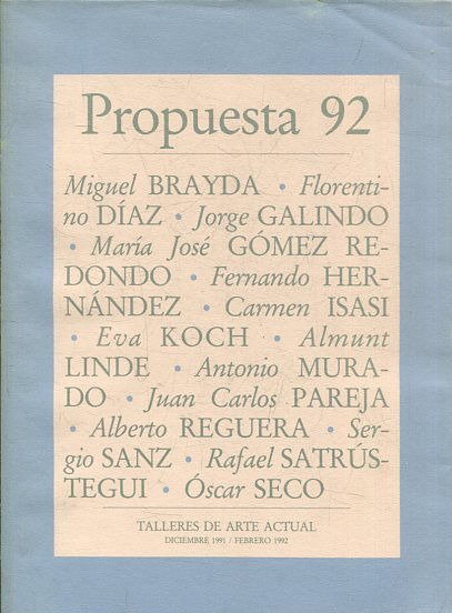 Propuesta 92. diciembre 1991 - febrero 1992.