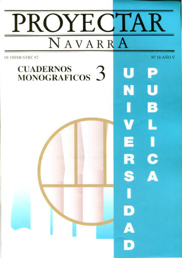 PROYECTAR NAVARRA. Nº 18 AÑO V. UNIVERSIDAD PUBLICA.