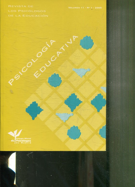 PSICOLOGIA EDUCATIVA. REVISTA DE LOS PSICOLOGOS DE LA EDUCACION. VOLUMEN 11, Nº 1. 2005.