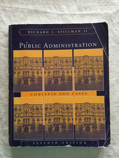 Public Administration. Concepts and cases