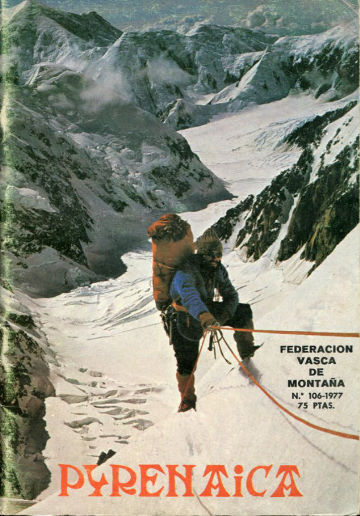 PYRENAICA, FEDERACION VASCO-NAVARRA DE MONTAÑISMO. AÑO 1977, Nº 106.