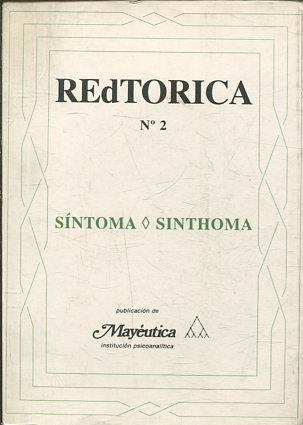 RADTORICA Nº 2. SINTOMA-SINTHOMA.