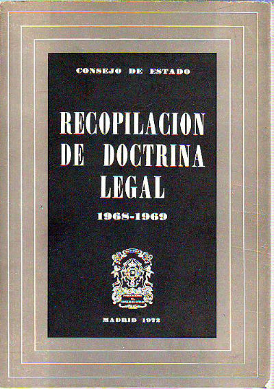 RECOPILACION DE DOCTRINA LEGAL 1968-69.