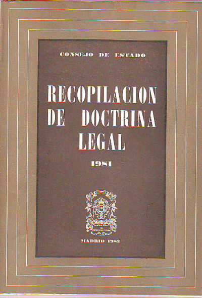 RECOPILACION DE DOCTRINA LEGAL 1981.