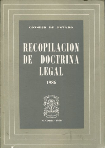 RECOPILACION DE DOCTRINA LEGAL, 1986.