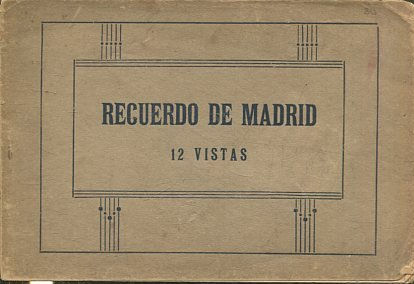 RECUERDO DE MADRID. 12 VISTAS.