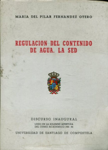 REGULACIÓN DEL CONTENIDO DE AGUA. LA SED.