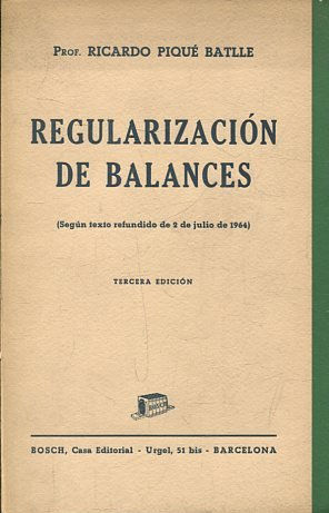 REGULARIZACION DE BALANCES.