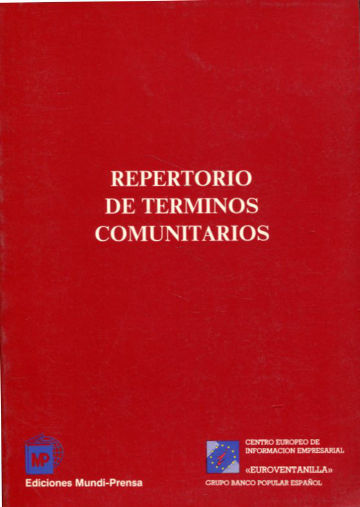 REPERTORIO DE TERMINOS COMUNITARIOS.