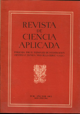 REVISTA DE CIENCIA APLICADA. NUM. 98, AÑO XVIII, FASCICULO 3. MAYO-JUNIO 1964.