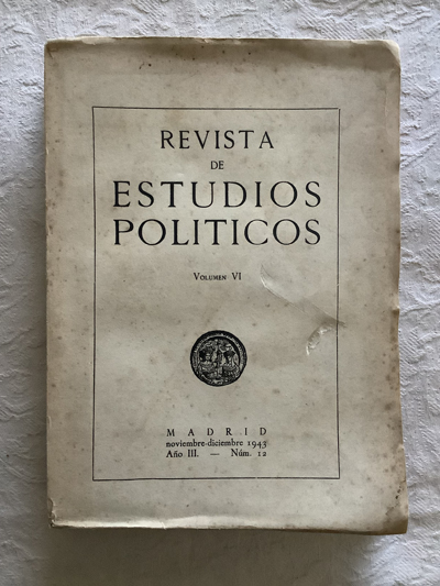 Revista de Estudios Políticos VI