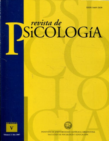 REVISTA DE PSICOLOGIA. JOURNAL OF PSYCHOLOGY. NUM. 5