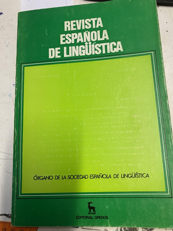 REVISTA ESPAÑOLA DE LINGÜÍSTICA 15, 2.