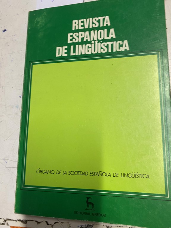 REVISTA ESPAÑOLA DE LINGÜÍSTICA 17, 2.