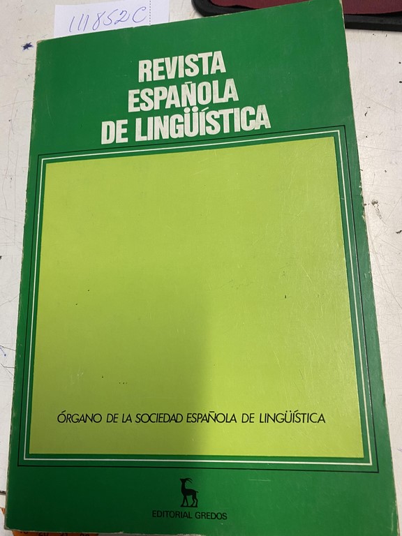 REVISTA ESPAÑOLA DE LINGÜÍSTICA 9, 1.