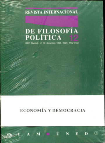 REVISTA INTERNACIONAL DE FILOSOFIA POLITICA. Nº 12: ECONOMIA Y DEMOCRACIA.