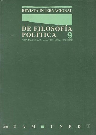 REVISTA INTERNACIONAL DE FILOSOFIA POLITICA. Nº 9: HACIA UNA DEFINICION DEL ESPACIO PUBLICO INTERNACIONAL.