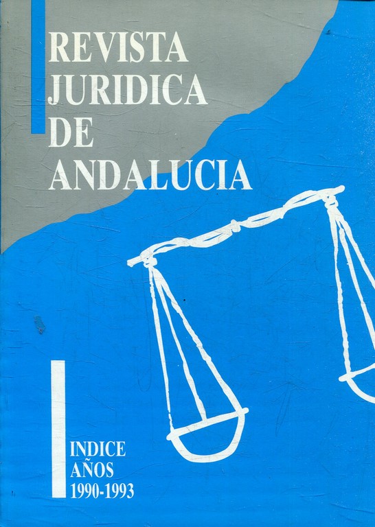 REVISTA JURIDICA DE ANDALUCIA. INDICE AÑOS 1990-1993.