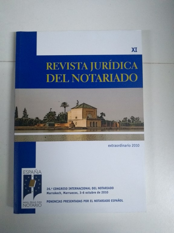 Revista Jurídica del Notariado XI