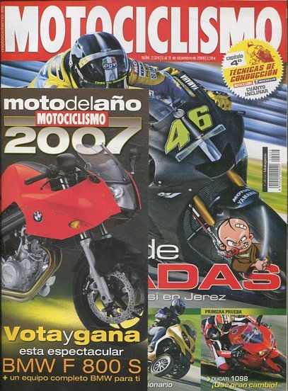 REVISTA MOTOCICLISMO.  ESPADAS.  NUMERO 2024 5 AL 11 DE DICIEMBRE DE 2006.