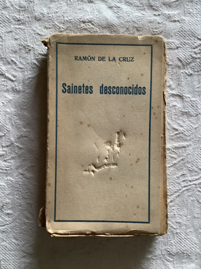 Sainetes desconocidos