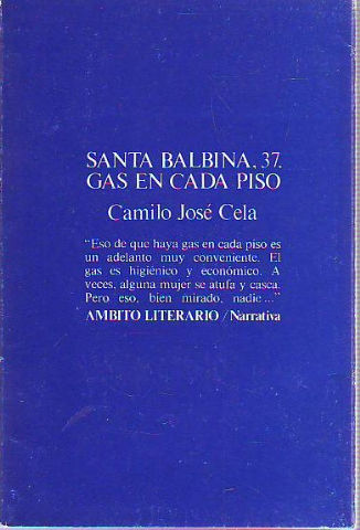 SANTA BALBINA, 37. GAS EN CADA PISO.