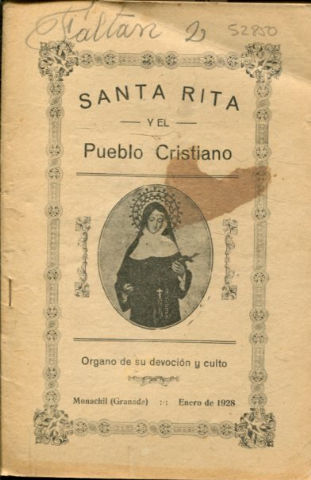 SANTA RITA Y EL PUEBLO CRISTIANO, ORGANO DE SU DEVOCION Y CULTO. AÑO XXIV, NUM. 1.