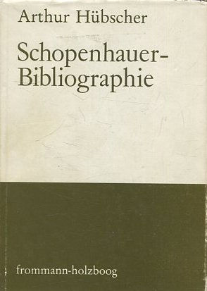 SCHOPENHAUER BIBLIOGRAPHIE.