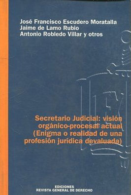 SECRETARIO JUDICIAL: VISION ORGANICO-PROCESAL ACTUAL (ENIGMA O REALIDAD DE UNA PROFESION JURIDICA DEVALUADA).