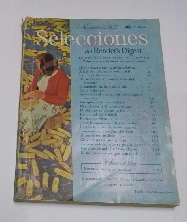 Selecciones de Reader's Digest, Noviembre 1957