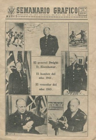 SEMANARIO GRAFICO. EMBAJADA DE LOS ESTADOS UNIDOS DE AMERICA MADRID. Nº 79-8 DE ENERO  DE 1945.