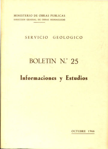 SERVICIO GEOLOGICO. BOLETIN Nº 25: CONFERENCIAS DADAS EN EL I CURSILLO DE GEOLOGIA APLICADA, ORGANIZADO POR EL SERVICIO DE PROSPECCIONES DE LA DIVISION DE MATERIALES DE LA DIRECCION GENERAL DE CARRETERAS Y CAMINOS VECINALES, POR F. MACAU VILAR.