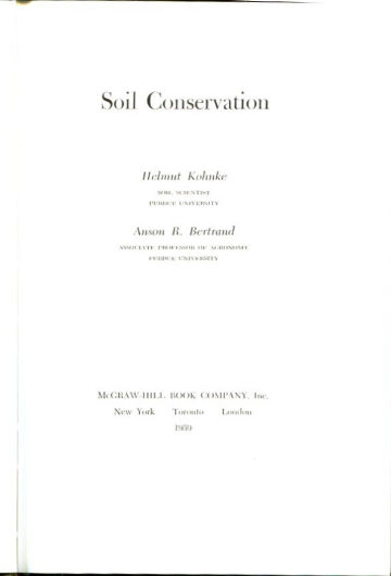 SOIL CONSERVATION.