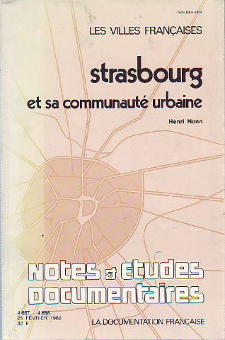 STRASBOURG ET SA COMMUNAUTE URBAINE.