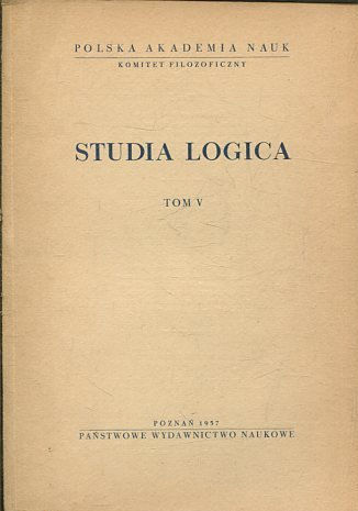 STUDIA LOGICA TOM V.