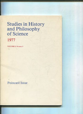 STUDIES IN HISTORY AND PHILOSOPHY OF SCIENCE. VOLUME 8 NUMBER 4.